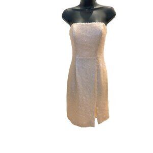 Vicky Tiel Vintage womens dress 34ch strapless boned excellent